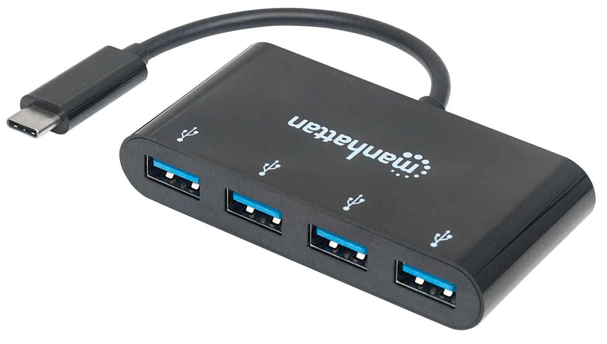 Hub USB 3.0 de 4 Puertos - Ladrón USB Tipo-A a 1x USB-C y 3x USB-A - Hub  Comercial USB de Metal - USB 3.1/3.2 Gen 1 SuperSpeed..