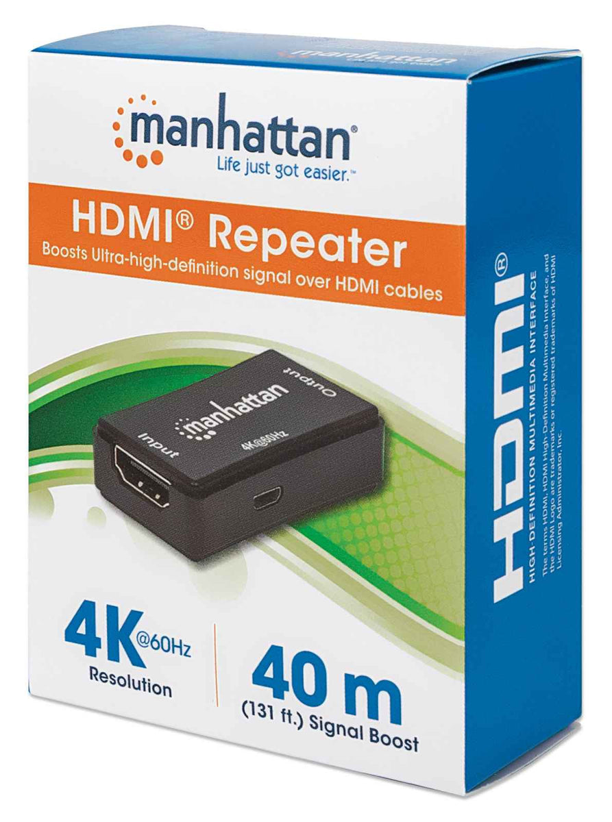 Manhattan Receptor para transmisor separador ampliador HDMI de 4 puertos  1080p (207836)