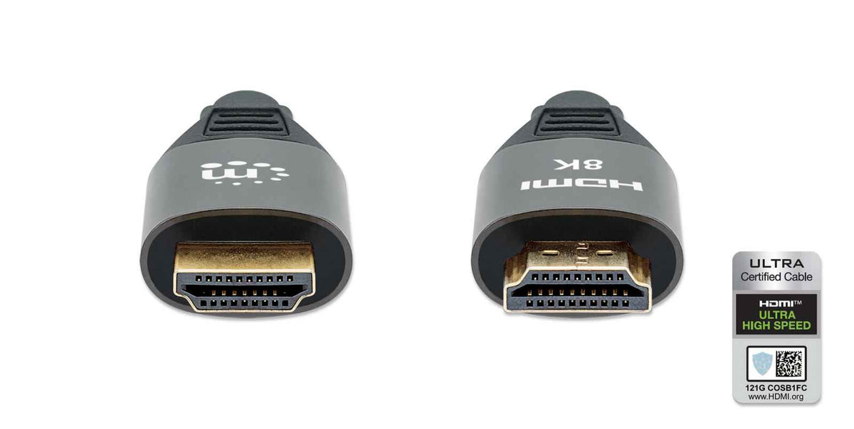 Manhattan Cable HDMI Certificado de Ultra Alta Velocidad, 8K a 60