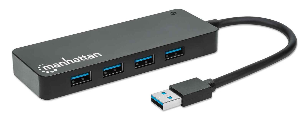 Manhattan Hub USB 3.2 Gen 1 de 4 puertos USB-A (164924)