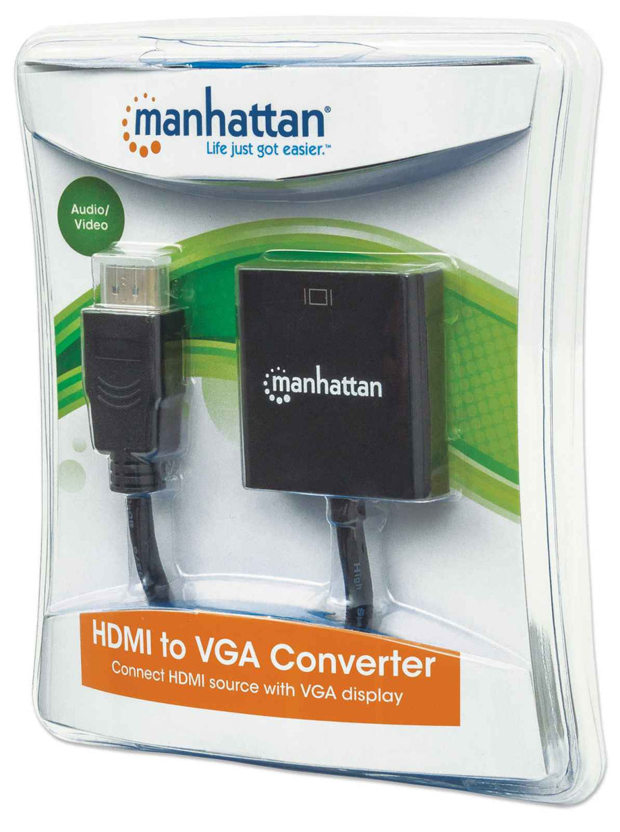Manhattan Micro Convertidor HDMI a VGA con salida de audio (151542)