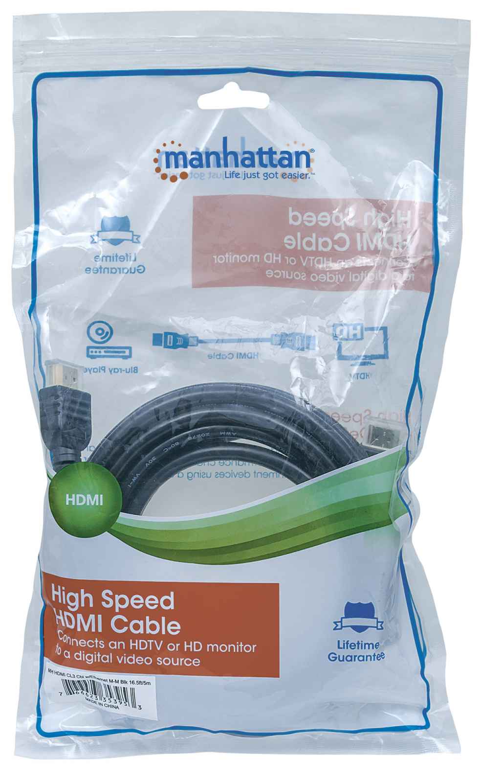 Compra Manhattan Cable HDMI Alta Velocidad Blindado, HDMI Macho
