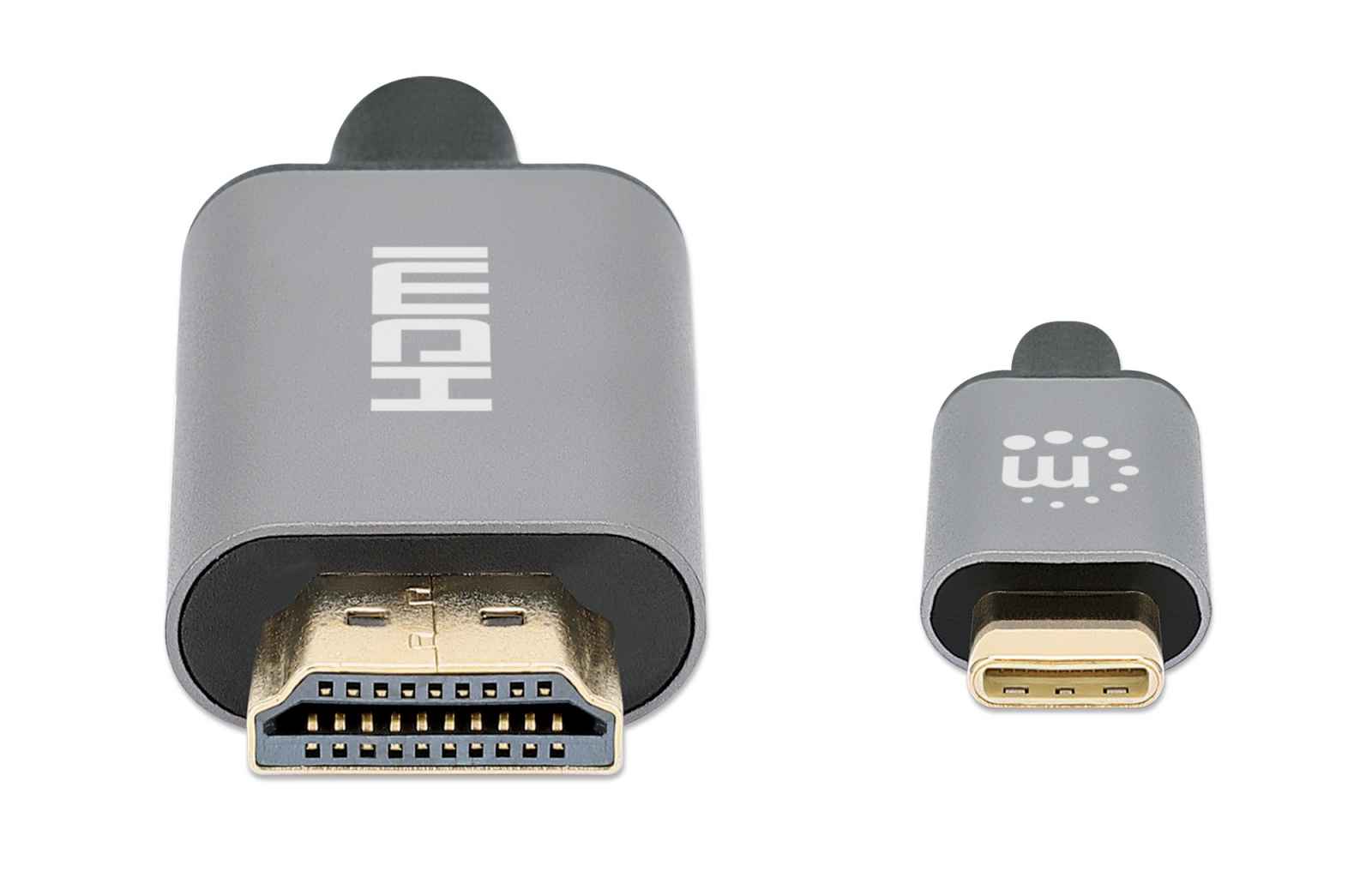 Qwiizlab Adaptador USB C a HDMI dual para Windows y Mac, salida de dos  monitores (1x 8K @30Hz, 1x 4K @60Hz), compatible con modo alternativo