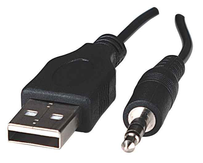 Manhattan Sistema de altavoces estéreo alimentados por USB, tamaño pequeño,  con control de volumen y enchufe de audio de 0.138 in para conectar a