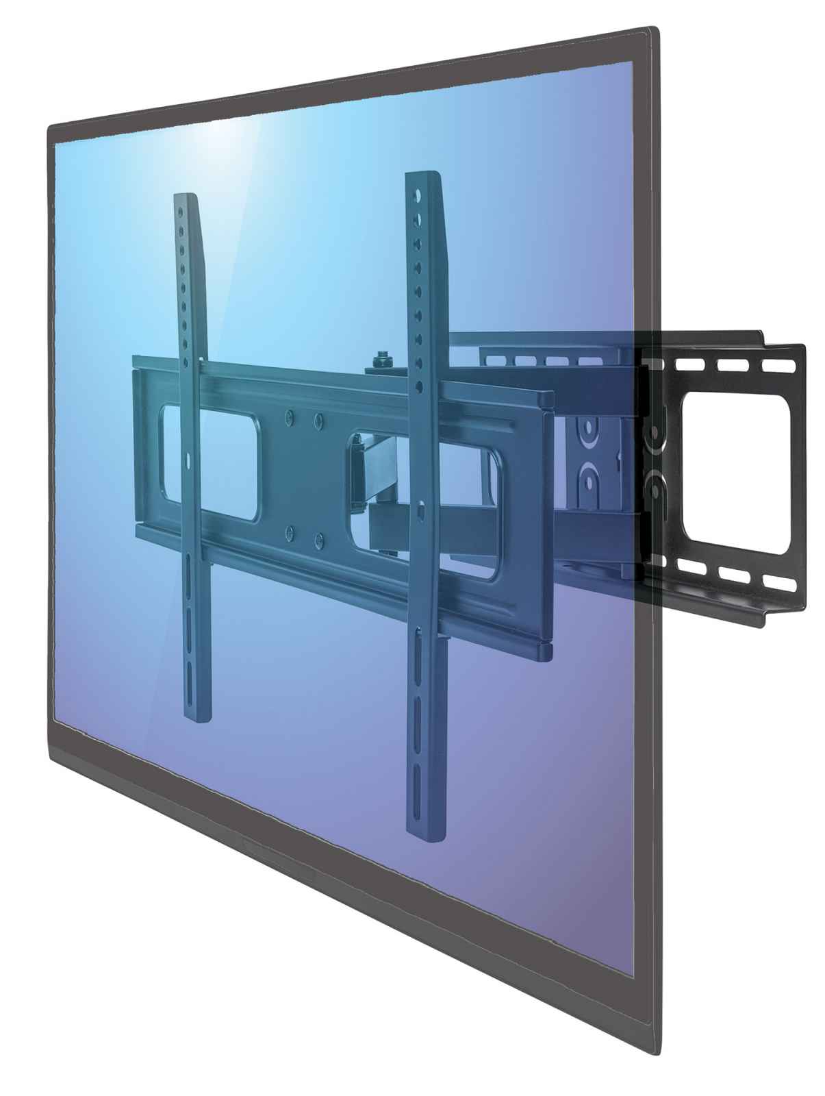 Manhattan Soporte para TV, de pared, movimiento articulado, pantallas  curvas o planas de 32 a 55 de máximo 35 kg (461320)