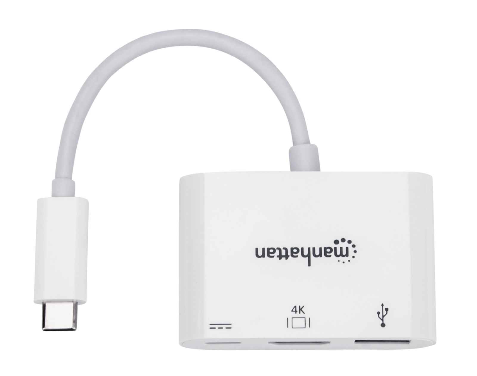 Manhattan Convertidor USB-C a HDMI con puerto PD (153416)