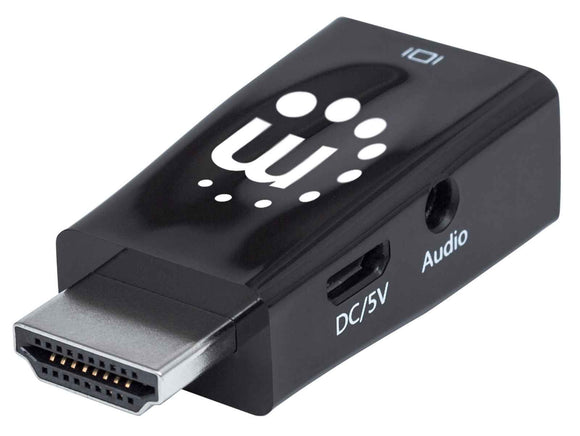 Cable Adaptador Externo Conversor HDMI® a VGA - 1920x1080 - Conversor HDMI  con Salida de Audio - Adaptador de Monitor VGA a HDMI