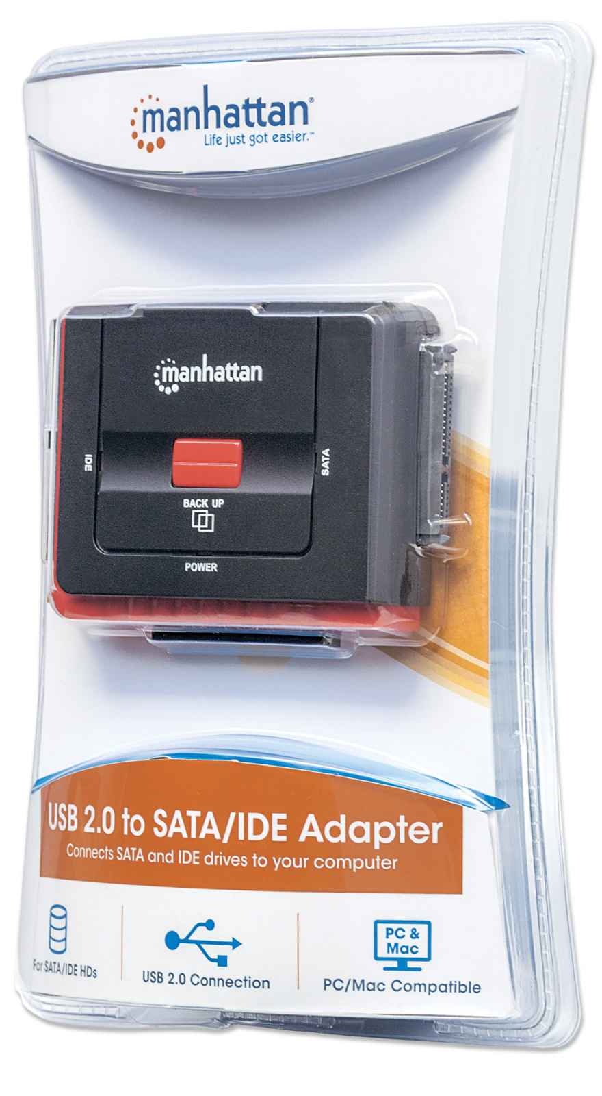 Manhattan Adaptador USB de Alta Velocidad 2.0 a SATA/ IDE