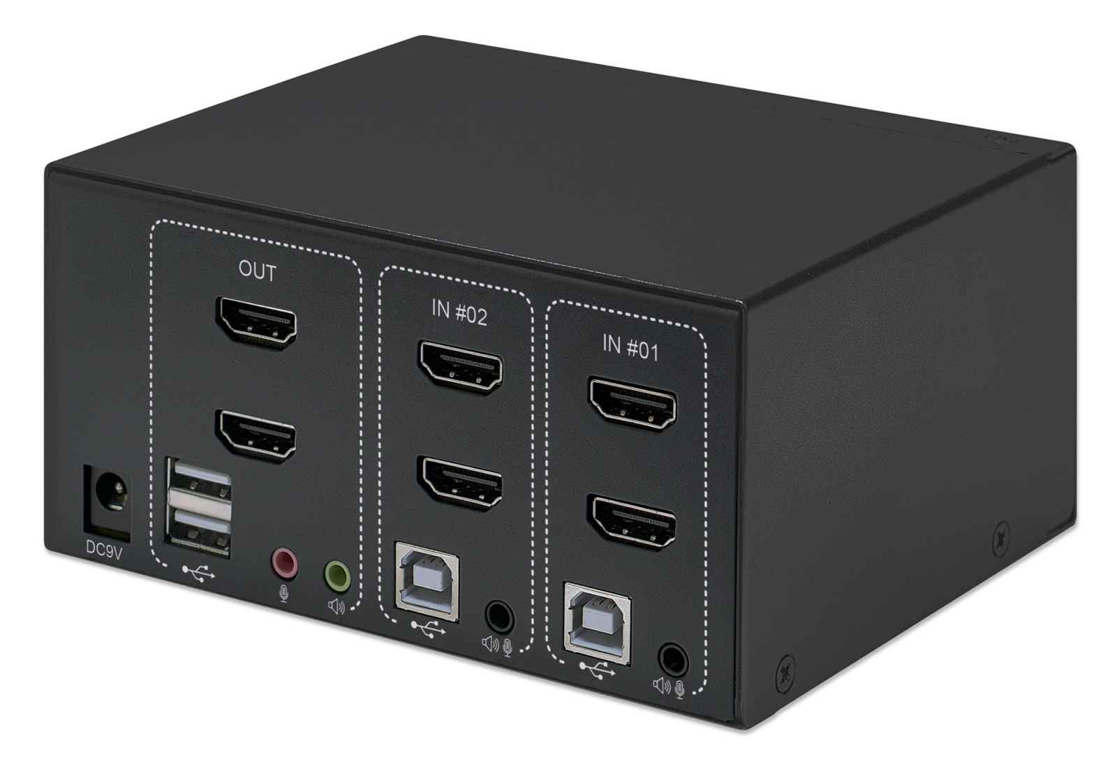 Switch KVM HDMI 2 Porte 4K 60Hz - Condivisione Monitor Tra 2 PC Con Tastiera E Mouse - Foto 11
