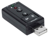 Adaptador de sonido 3-D 7.1 USB de alta velocidad Image 3