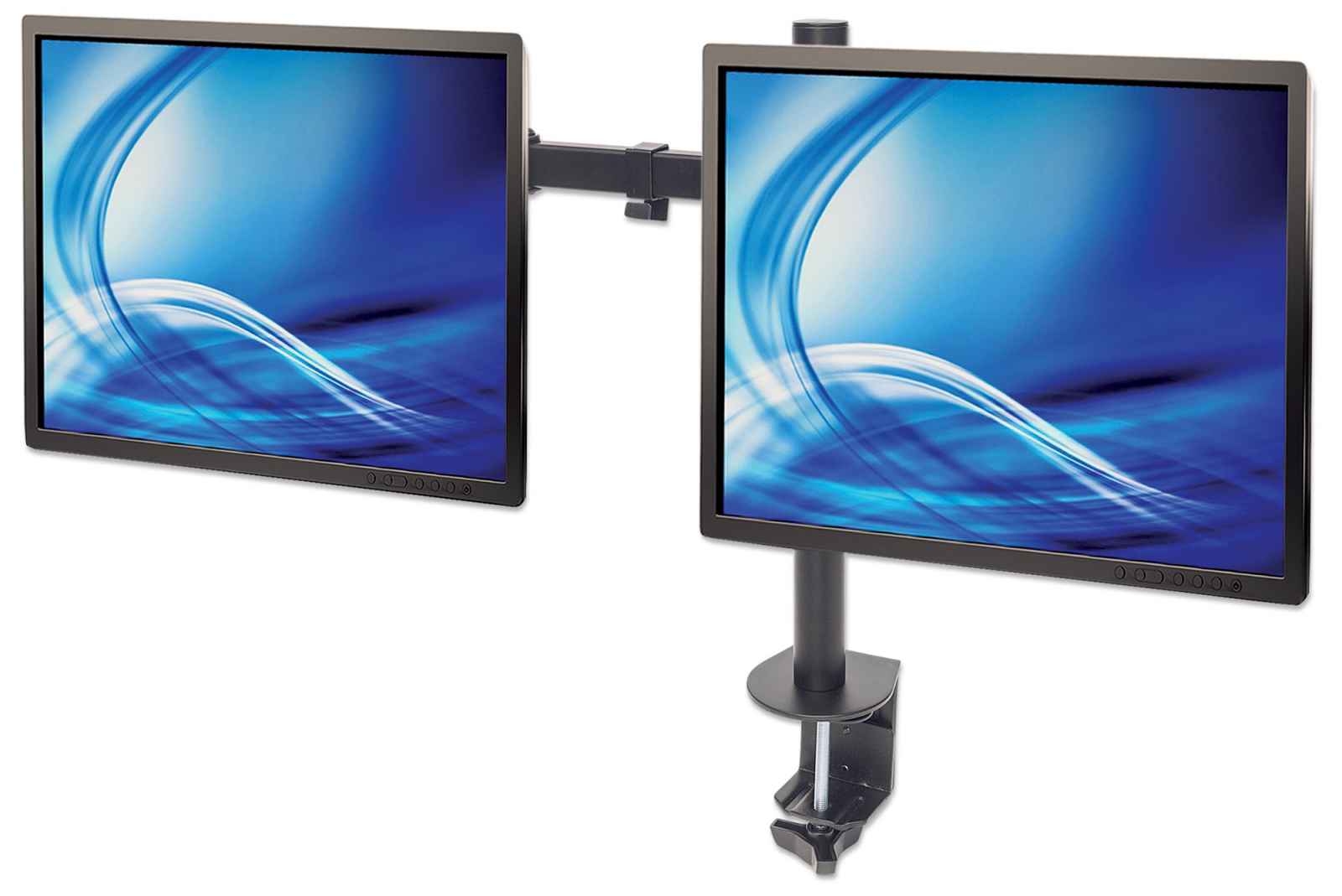 Manhattan Soporte universal para 2 monitores con brazos de doble  articulación (461528)