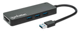 Hub USB 3.2 Gen 1 de 3 puertos, con lector de tarjetas Image 2