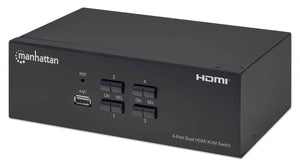 Switch KVM HDMI de 4 puertos para dos monitores Image 1