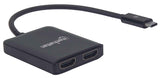 Convertidor de USB-C a dos puertos HDMI – Hub MST Image 2