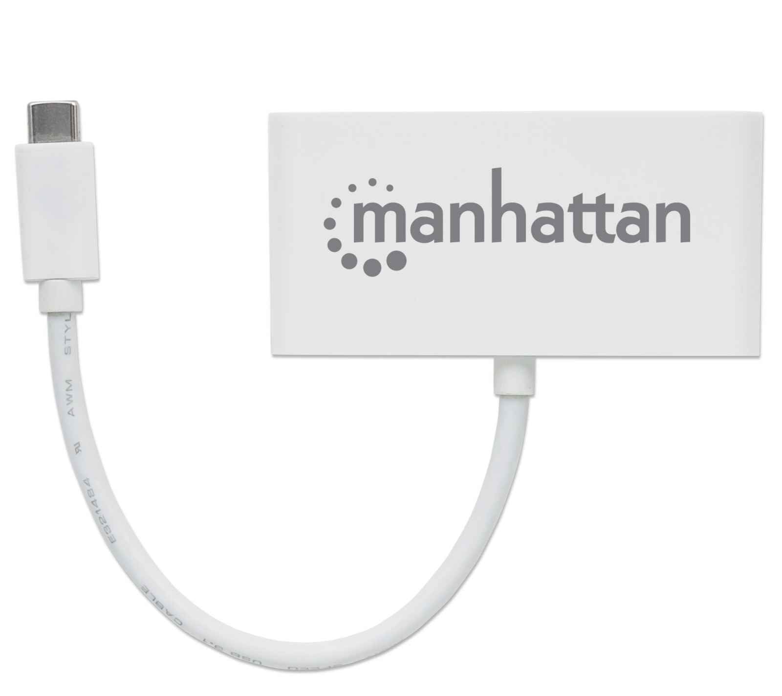 Manhattan Hub de 3 puertos USB 3.2 Gen 1 con Power Delivery (163552)